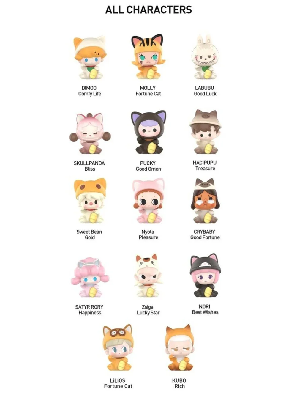 Pop Mart Lucky Cat Pop Bean